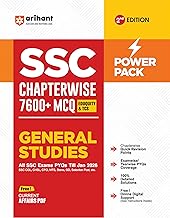 Arihant SSC General Studies Book 2026 | Chapterwise 7600+ MCQs | PYQs Till Jan 2026 for CGL, CHSL, CPO, MTS, GD | Revision, Detailed Solutions | Power Pack 2nd Edition+ Free Digita