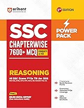 Arihant SSC Reasoning Book 2026 | Chapterwise 7600+ MCQs | PYQs Till Jan 2026 for CGL, CHSL, CPO, MTS, GD | Revision, Detailed Solutions | Power Pack 2nd Edition+ Free Digital Support | English Medium