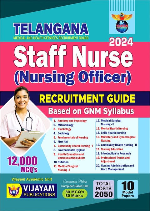 TELANGANA STAFF NURSE 2024 ( NURSING OFFICER) RECRUITMENT GUIDE