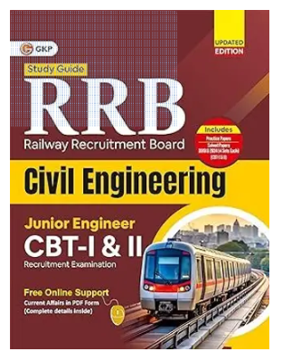 GKP RRB JE 2025–26 Civil Engineering Guide | CBT-I (Non-Technical) & CBT-II (Technical) | Practice Papers + 2019 & 2024 Solved Exams Paperback – 11 June 2025