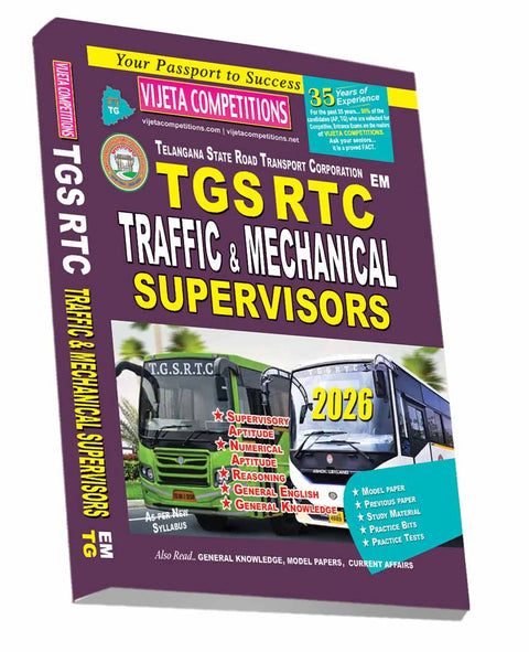 TGSRTC Traffic & Mechanical Supervisors 2026 (English Medium)