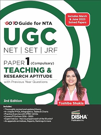 Go To Guide for NTA UGC NET/ SET/ JRF Paper 1 Teaching & Research Aptitude with Previous Year Questions 3rd Edition