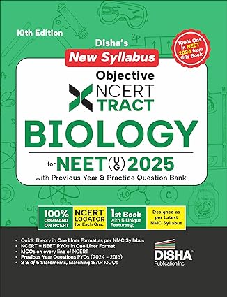 Disha's New Syllabus Objective NCERT Xtract Biology for NEET (UG) 2025 ...
