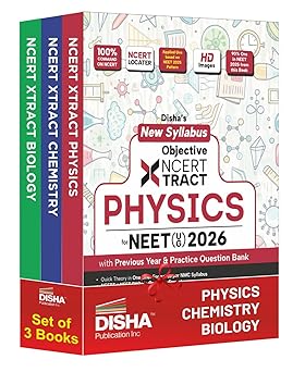 Disha New Syllabus Objective NCERT Xtract Physics, Chemistry & Biology for NEET 2026 with Question Bank | Theory, NCERT MCQs, Tips on your Fingertips, Neet PYQs, 3 Mock Tests | 10th edition