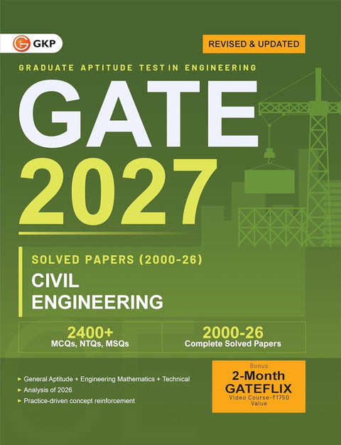 GATE 2027 Civil Engineering | Year-wise Solved Papers (2000–2026) | 27 Years PYQ in Exam Order | MCQs, NTQs & MSQs with Detailed Solutions | Build Exam Temperament | GATE CE PSU Prep