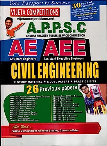 APPSC AE / AEE CIVIL ENGINEERING Includes 26 Previous Papers [ ENGLISH MEDIUM ]