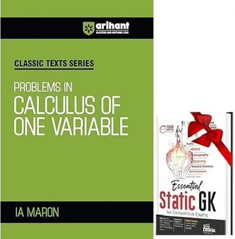 Classic Texts Series for All Engineering Entrances Aspirants | Problems in Calculus of One Variable- IA Maron | For Exam Exam 2025-26 & STATIC GK