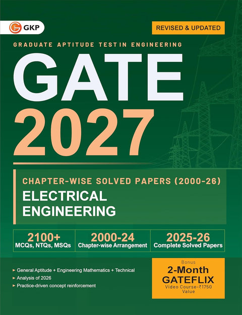 GATE 2027 Electrical Engineering | 27 Years' Chapter-Wise Solved Papers (2000–2026) | Previous Year Questions with Detailed Solutions | By GKP
