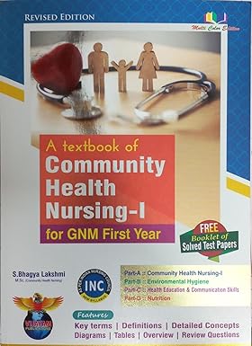 A Text Book Of Community Health Nursing-I For GNM First Year 2025