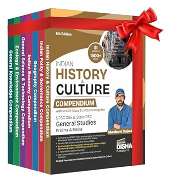 Disha's Popular General Studies Compendium Series with NCERT (Class 6 to 12) coverage for UPSC & State PSC Civil Services Prelims & Mains 7th Edition (set of 7 Books) | IAS