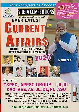 Ever Latest Current Affairs 2024 | Regional, National, International Events | July-2023 to June-2024 (English)