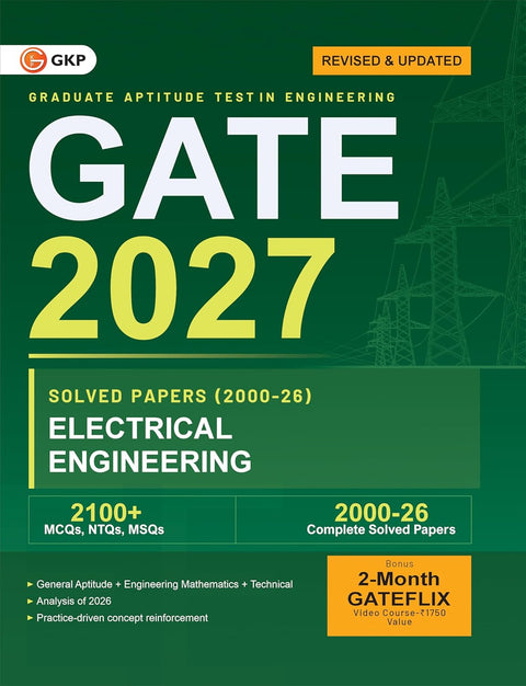 GATE 2027 Electrical Engineering | Solved Papers 2000–2026 | 27 Years' Previous Year Question Papers with Answer Key | By GKP