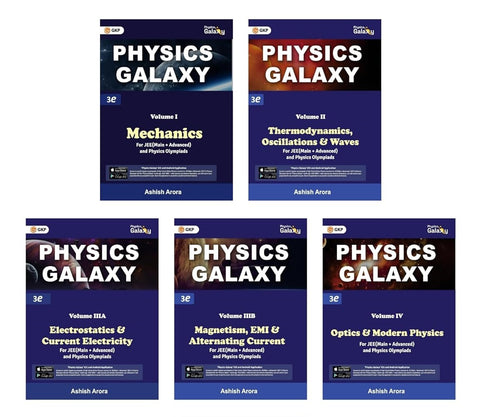 Physics Galaxy Set of 5 Volumes for JEE (Main & Advanced) 3rd Edition by Ashish Arora