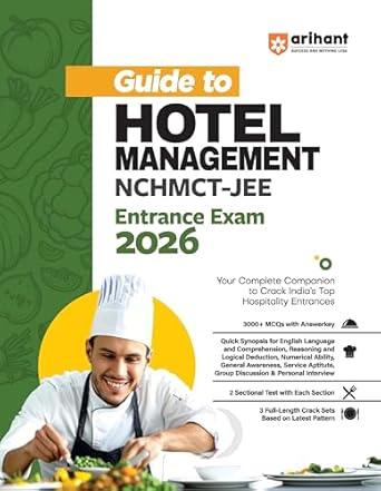 Arihant Guide to Hotel Management Entrance Exam 2026 | NCHMCT JEE Preparation Book with 3000+ MCQs, Solved Papers, Crack Sets & Sectional Tests | English Medium
