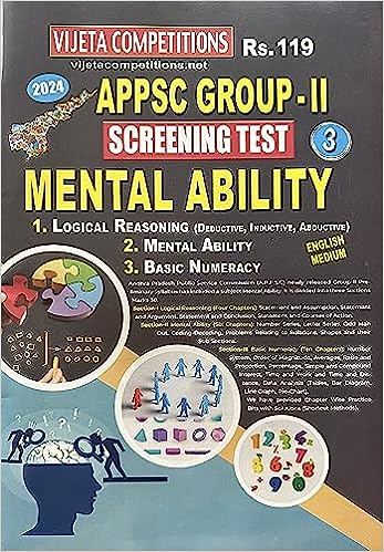 APPSC Group II Screening Test Part 4 MENTAL ABILITY A3 Size Book [ ENGLISH MEDIUM ] Paperback – 15 June 2023