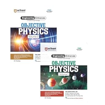Arihant Complete Study Package Objective Physics Engineering Entrances Exam Volume 1 And Volume 2 Combo By Dc Pandey - ( Set Of 2 Books ) - All Fully Updated Edition 2025-26
