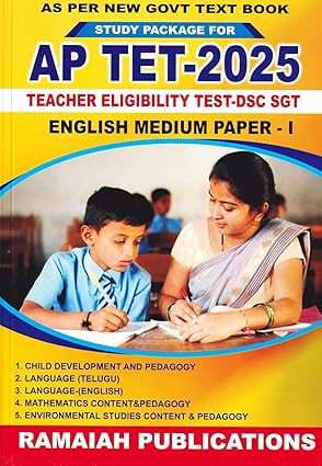 AP TET - DSC SGT Paper-I As Per New Govt Textbook Study Package 2025 (English Medium)