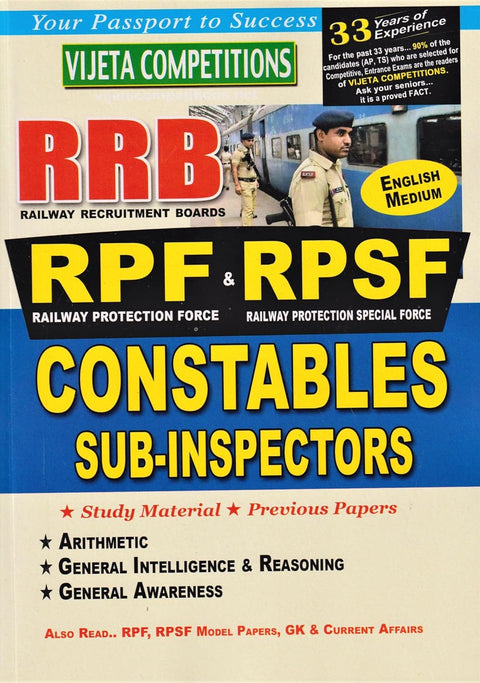 RRB RPF & RPSF Constables Sub-Inspectors 2024 (English Medium)