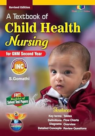 Vijayam A Textbook of Child health nursing For GNM Second Year 2024 with free booklet