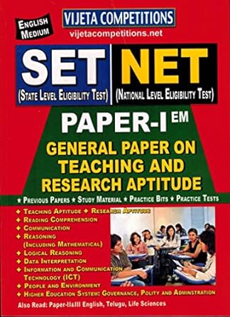 SET-NET Paper-I ( General Paper on Teaching and Research Aptitude ) [ ENGLISH MEDIUM ]