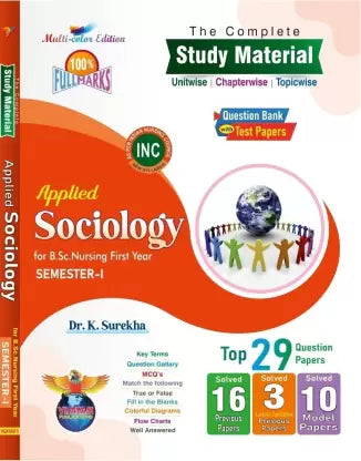 Applied Sociology For BSC First Year Semester -I The Complete Study Material (Unit Wise & Chapterwise & Topicwise )