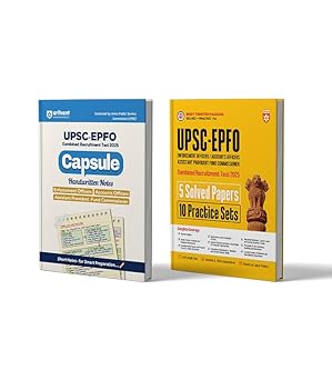Arihant UPSC-EPFO Capsule handwritten notes + UPSC-EPFO 5 Sloved papers and 10 Practice Sets,For Enforcement Officers, Accounts Officers & Assistant Provident Fund Commissioner