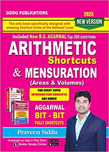 Arithmetic Shortcuts & Mensuration -English Medium 2023