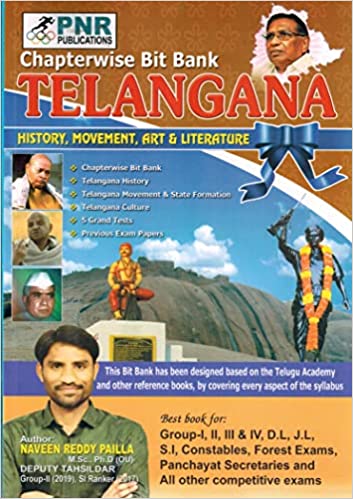 TELANGANA (History,Movement,Art & Literature) Chapterwise Bit Bank English Medium 2022